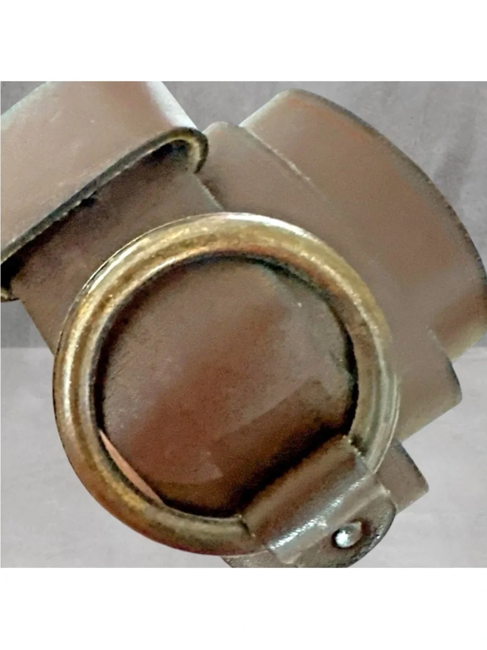 VINTAGE SHAG LEATHER WAIST BELT M